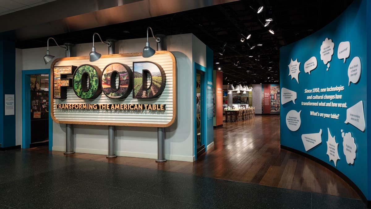 Entrance to the museum's FOOD exhibition.